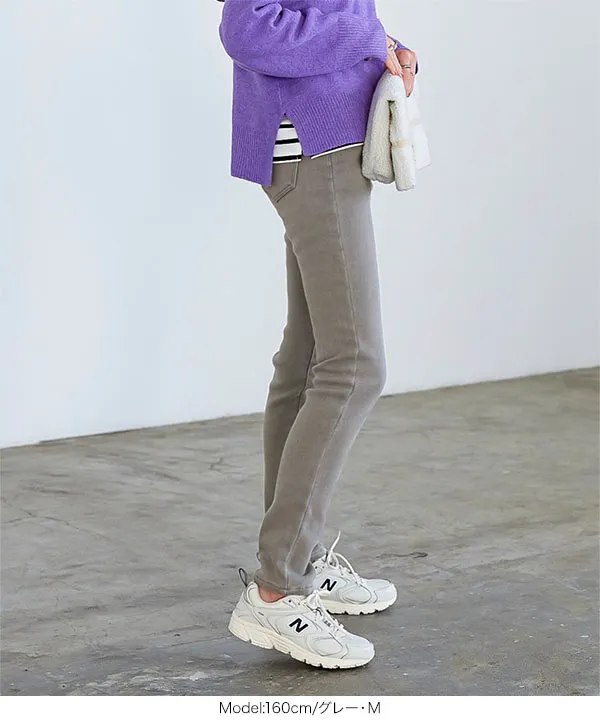 [ 裏起毛 ]防風裏ファーデニムパンツ [M3837]