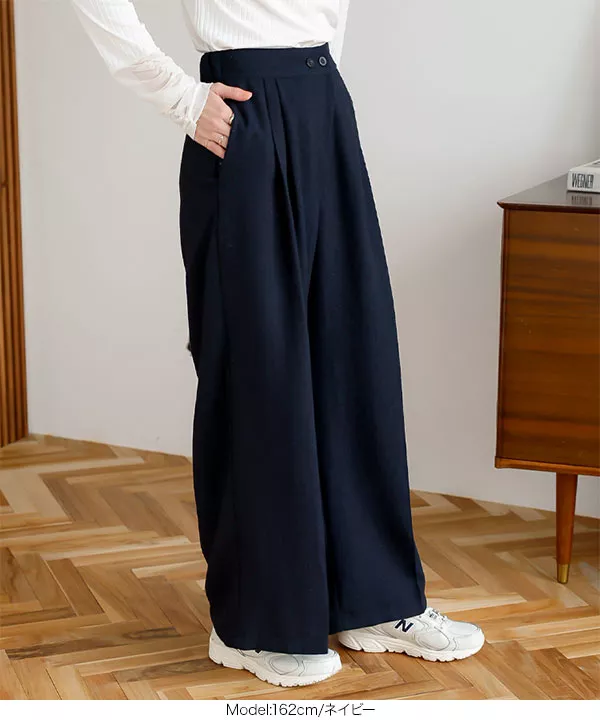2wayアジャスタブルウエストワイドパンツ [M3841]