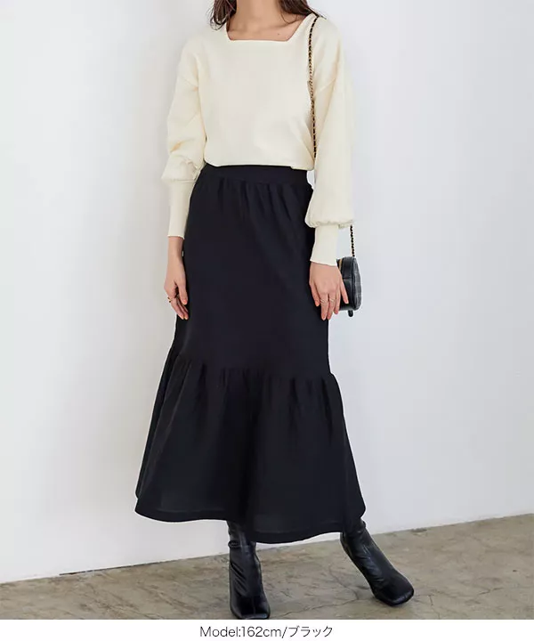 スポンジニットマーメイドスカート [M3852]