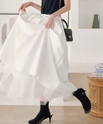 チュールボリュームスカート [M3864] - レディースファッション通販