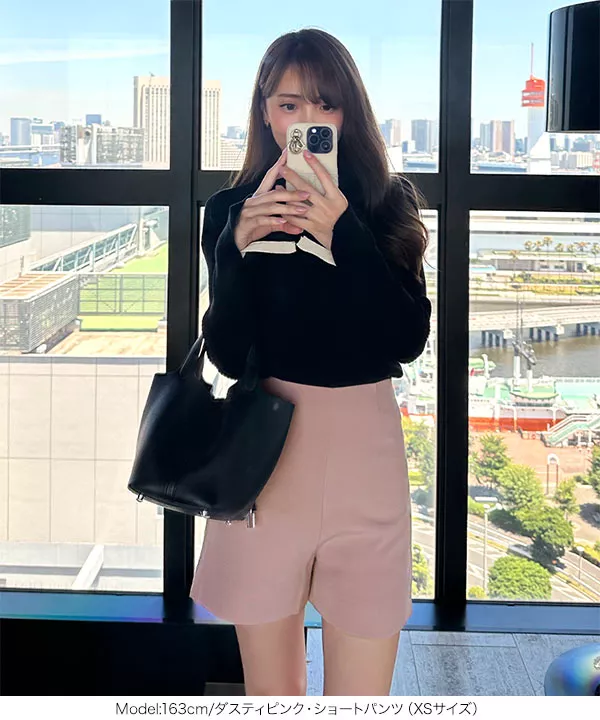 岡部あゆみさんコラボ ] 選べる2タイプ台形ミニスカート＆ショート