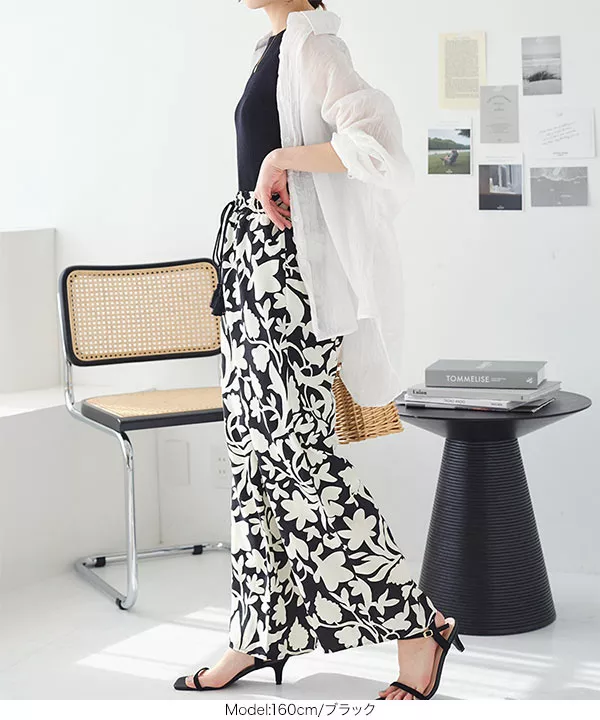 美品】レスミルズ ロングパンツ+カットソー（黒×白） モノトーン 