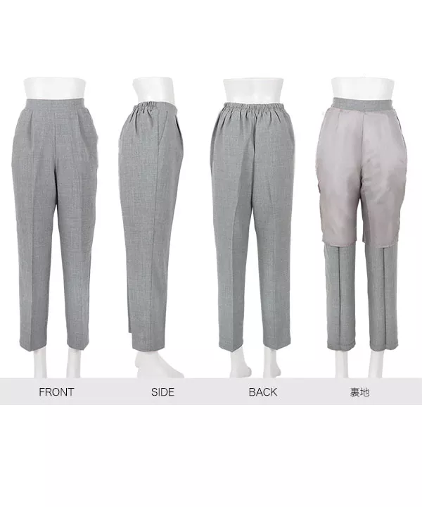ELFRANK パンツ 「VERY掲載」ドットプリントセンタープレス