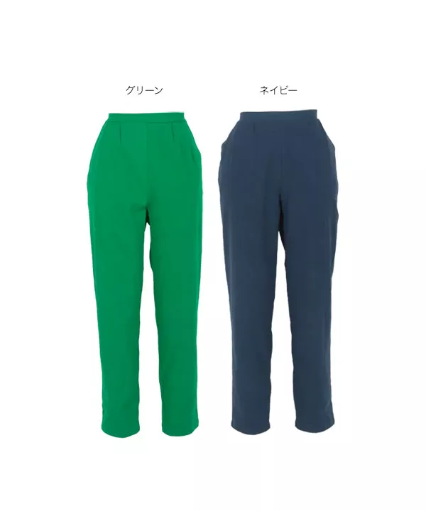 ストレッチリネンタッチコットンテーパードパンツ [M3905]