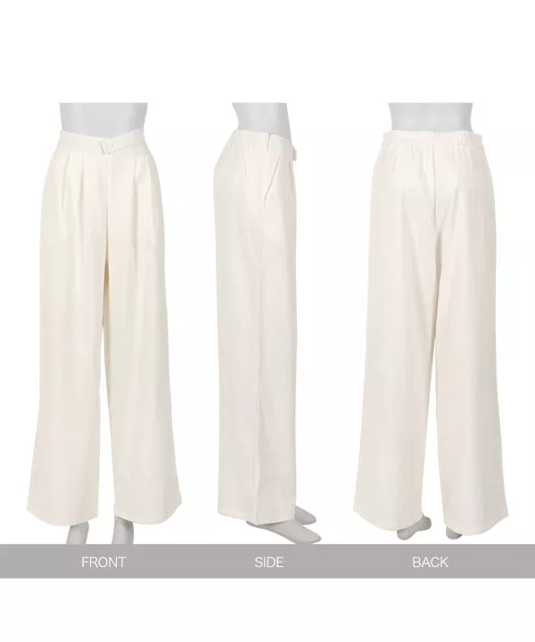 ウエストデザインワイドパンツ [M3943]