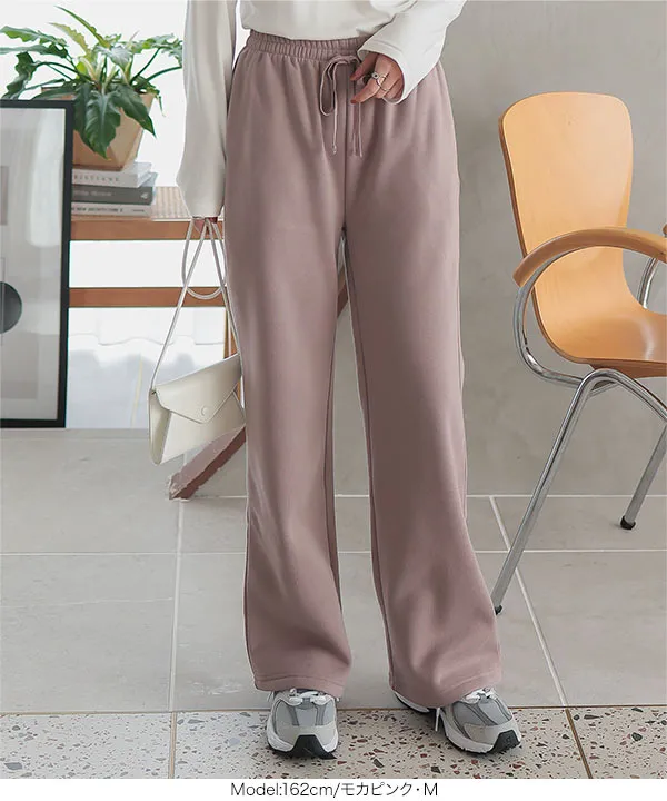 裏起毛 ] ワイドストレートパンツ [M3979] - レディースファッション