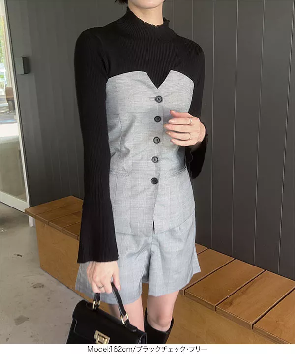 タックショートパンツ [M3985]