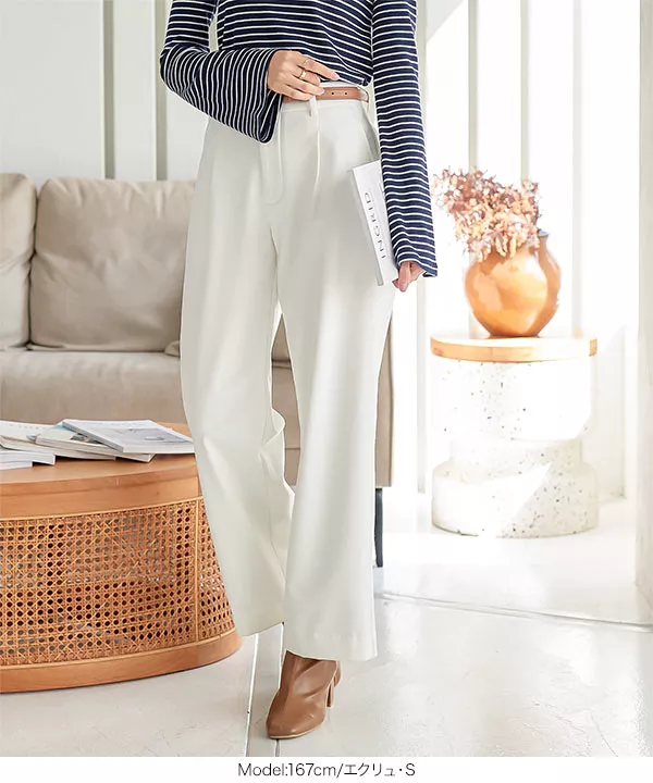 [ 裏起毛 ] 防風裏ファーストレートタックパンツ [M3987]