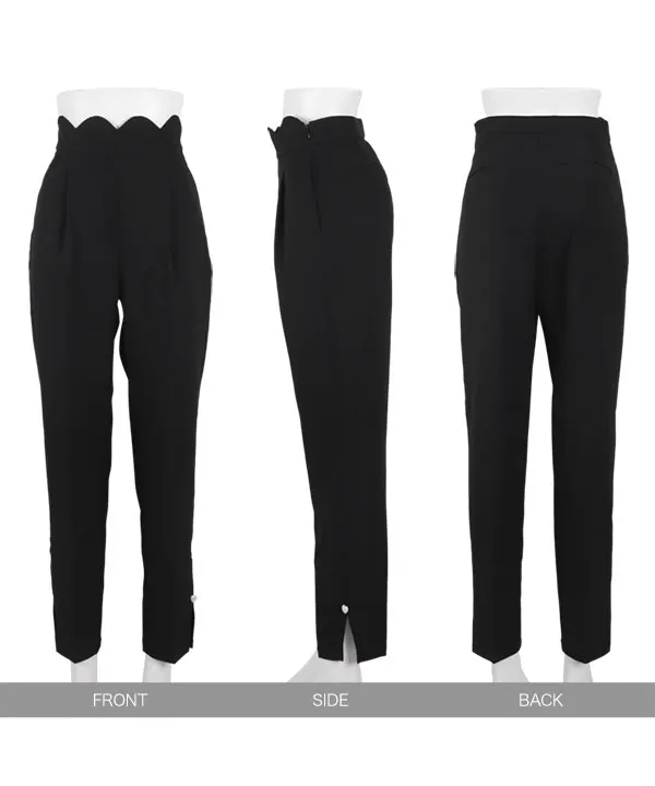 Nanaさんコラボ ] ウエストスカラテーパードパンツ [M4006