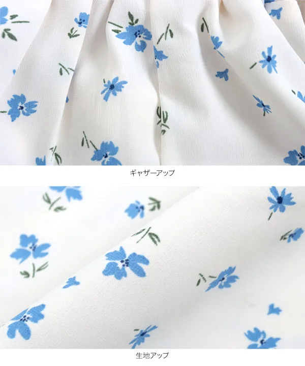 花柄ギャザースカート [M4011] - レディースファッション通販
