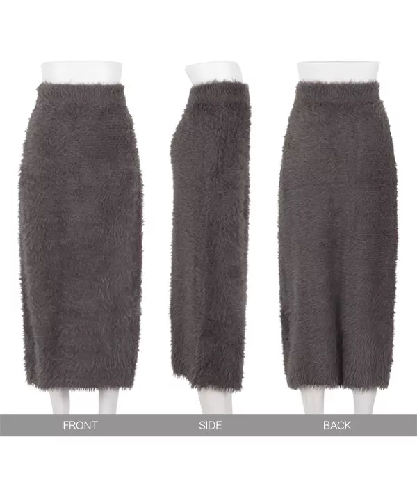 シャギーニットタイトスカート [M4013] - レディースファッション通販