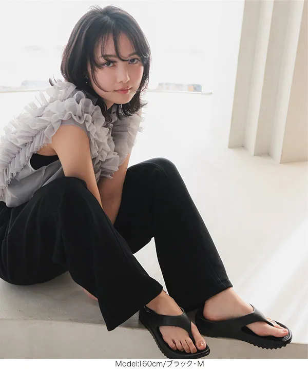 ダイバー素材ワイドカーブパンツ [M4050]