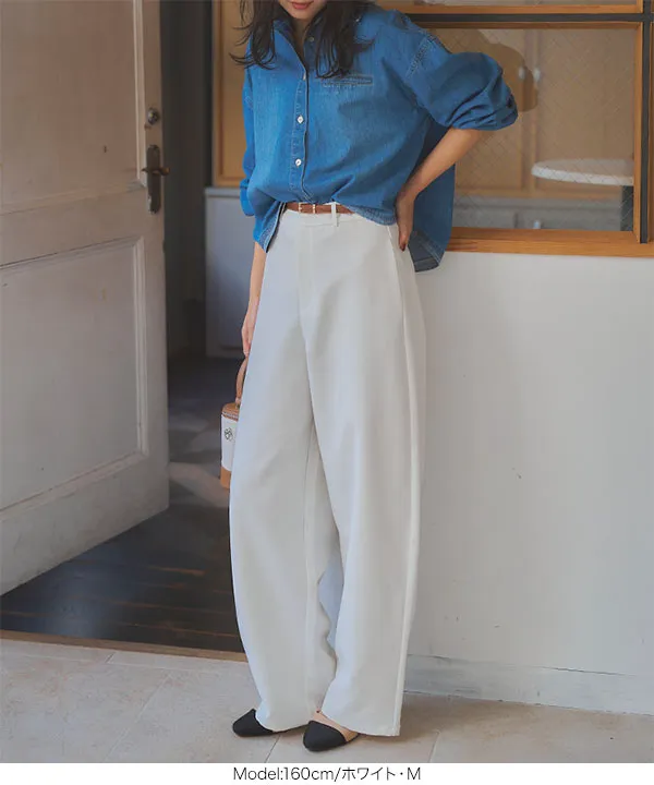選べるサイズ カーブすぎないカーブパンツ [M4053] - レディース