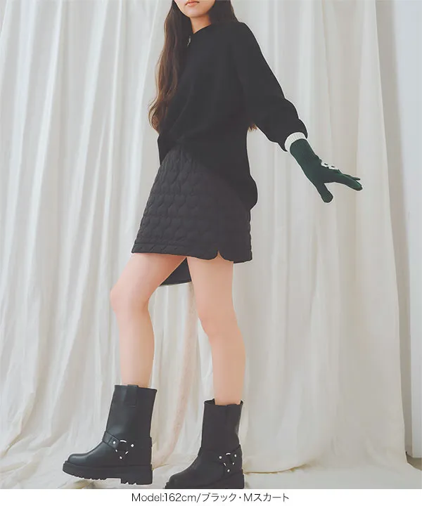 ハートキルティングパンツ｜ショートパンツ｜パンツ｜MORE self
