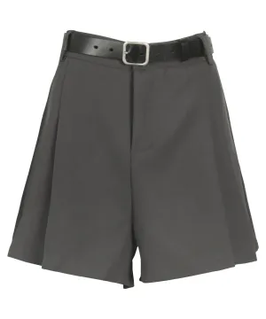 ベルト付き 2タックショートパンツ [M4111] - レディース