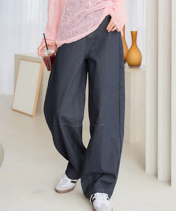 20 むしる REPUBLIC & CO バギーデニムパンツ 防水デニムパンツ