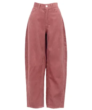 コーデュロイバレルレッグカーブパンツ [M4141] - レディース