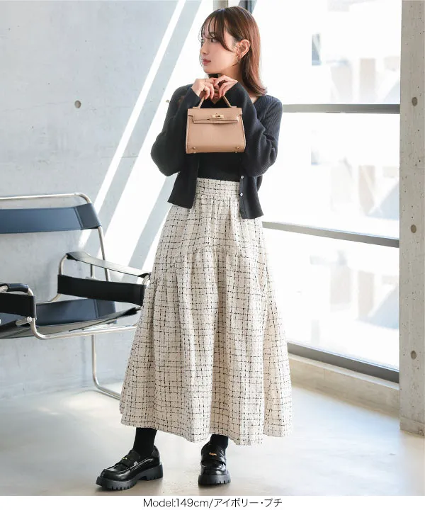 Petitle / プチレ ] ツイードティアードスカート [M4144] - レディース