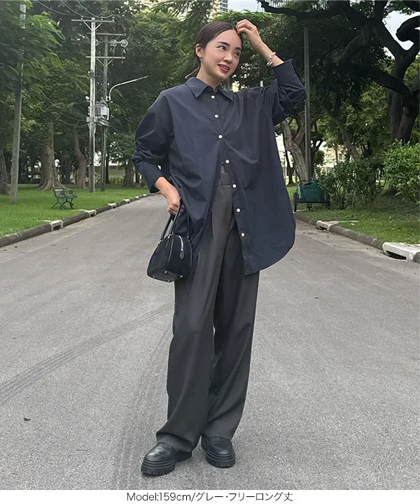 春名亜美さんコラボ ]選べる2丈リネンライクタックパンツ [M4154