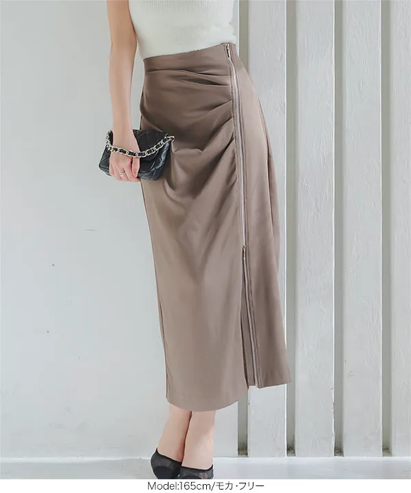 ジップスリットスカート [M4168] | SALE!! - レディース