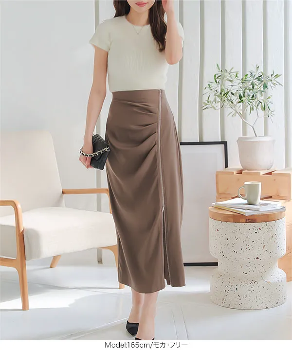 ジップスリットスカート [M4168] | SALE!! - レディース