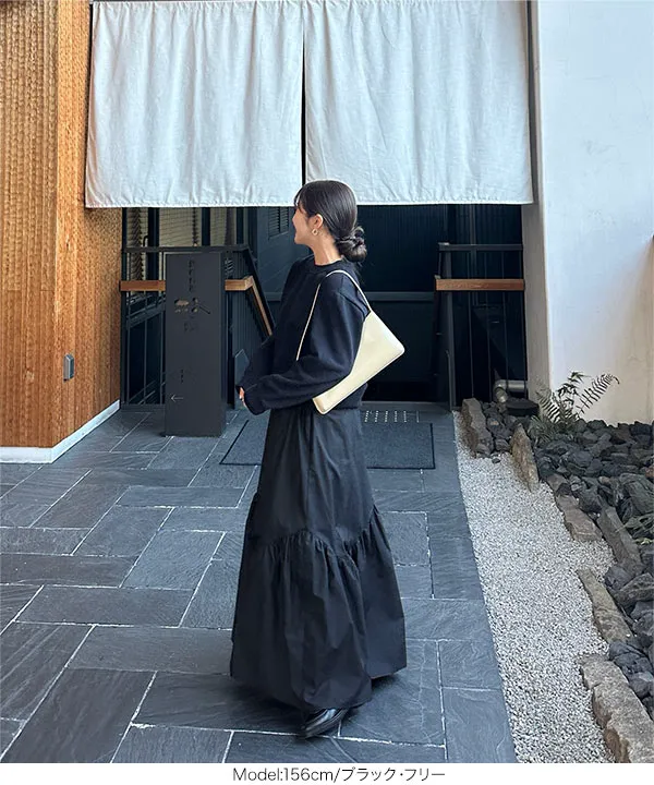 yuiさんコラボ ]バイアス切替えギャザースカート [M4191]｜大