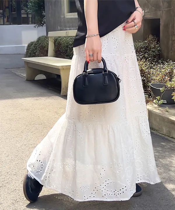 ☆専用☆新品同様☆48400円☆レース☆スカート☆黒☆Odette☆ カットワークレーススカート [M4200] - レディースファッション通販