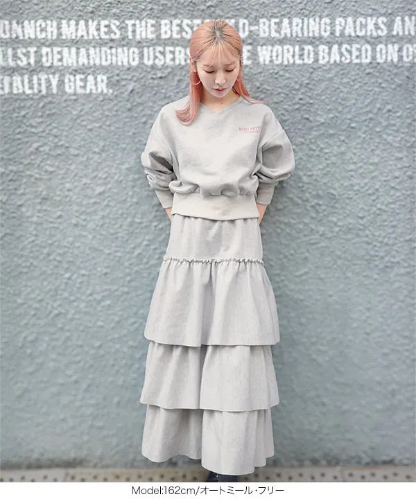 ナナリンさま専用　meri スウェット&　maisondeRスカートおまとめ Satinマーメイドスカート