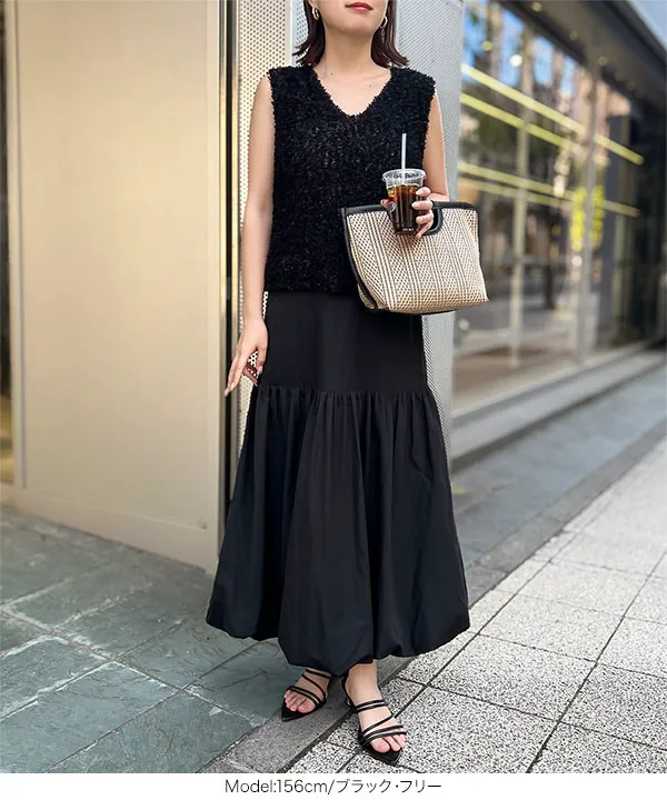 切替えバルーンスカート [M4210] - レディースファッション通販 神戸