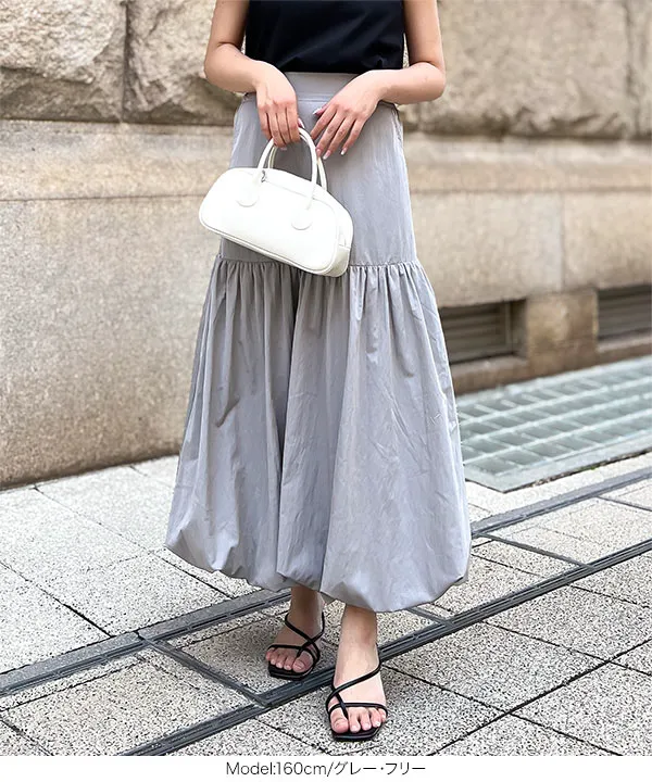 切替えバルーンスカート [M4210] - レディースファッション通販 神戸