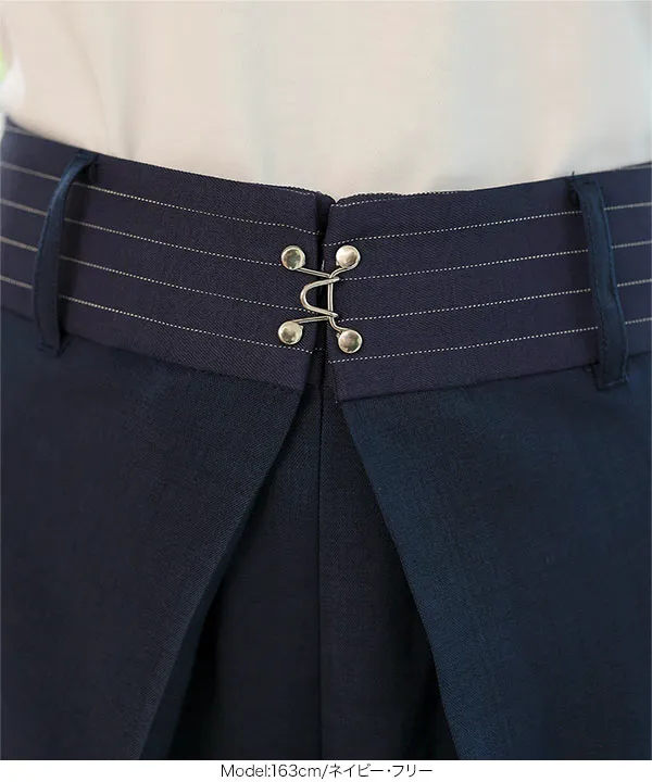 フロントホックデザインワイドパンツ [M4211] - レディース