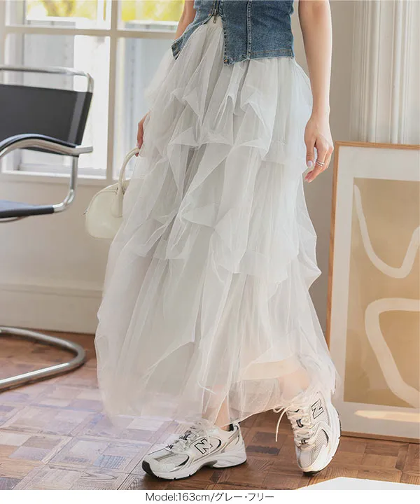 立体デザインチュールスカート [M4212] | ボトムス全品送料無料！12/5