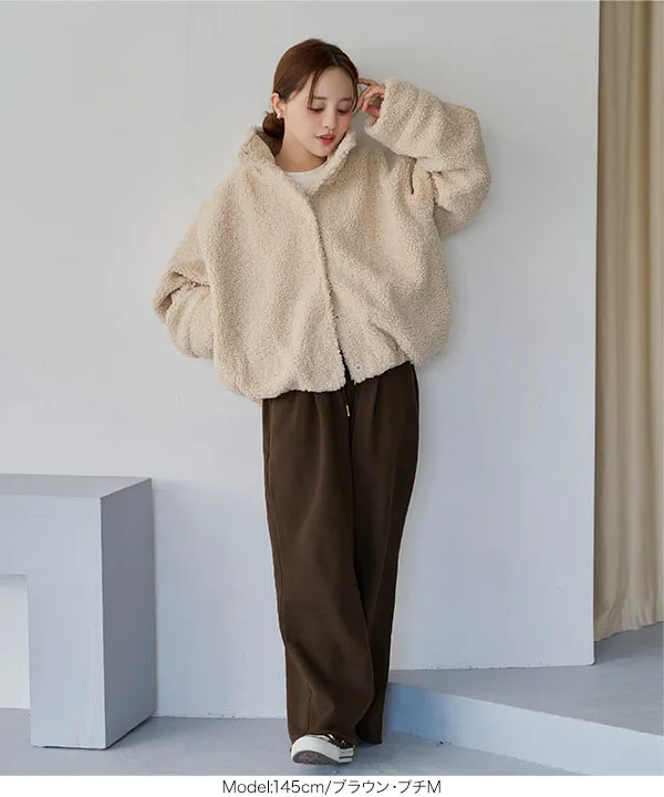 田中亜希子さんコラボ ]選べる2丈 裏起毛スウェットタックパンツ
