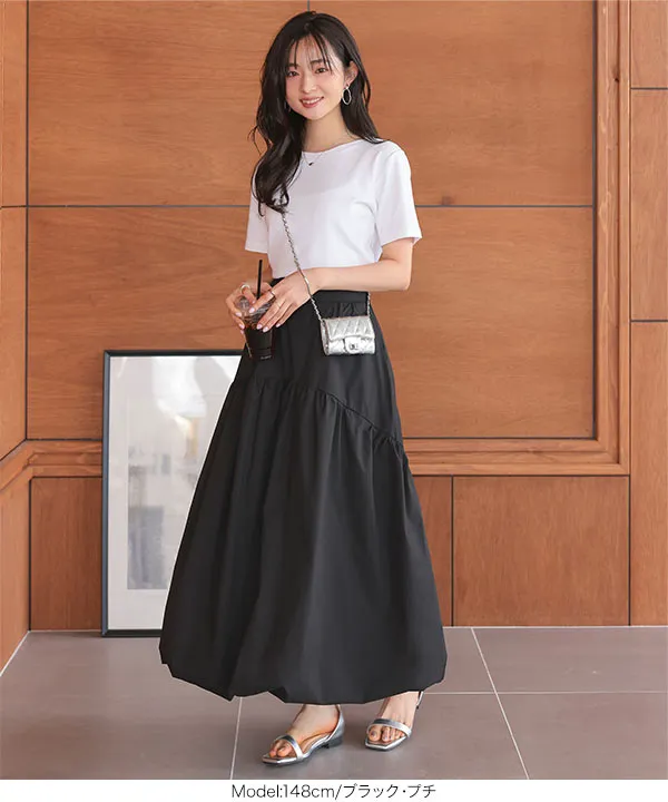 Petitle / プチレ ] ラウンド切り替えバルーンスカート [M4228
