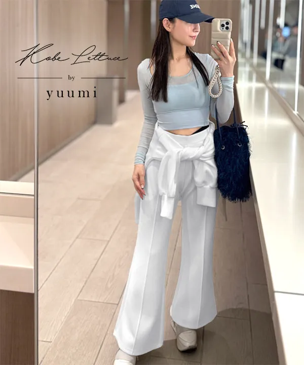 dababy着用 RETROVERT スウェットフレアパンツ Mサイズ Yuumiさんコラボ ]ダンボールフレアスウェットパンツ [M4237