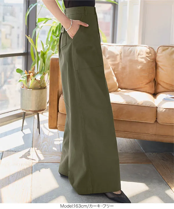 ロエベ ワイドパンツ カーキ オリーブ グリーン 46 ロエベ ワイド