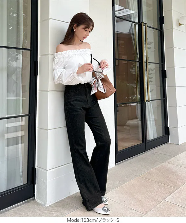 岡部あゆみさんコラボ ］フレアデニム [M4244] - レディース