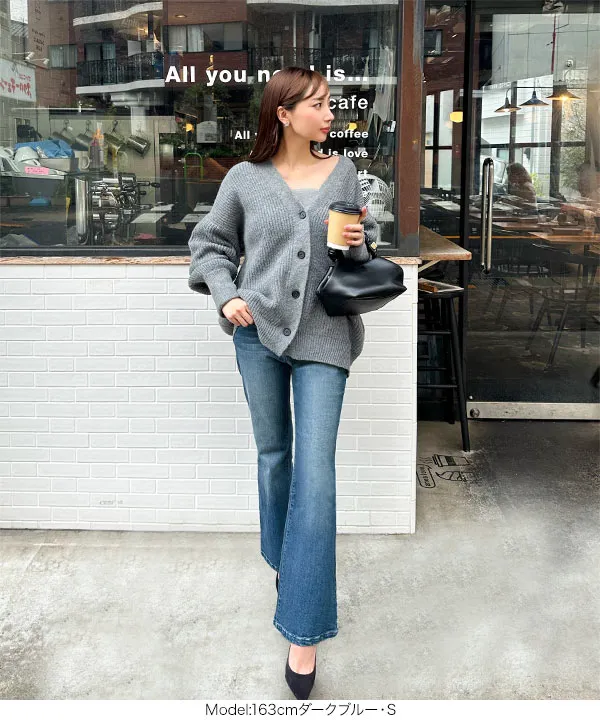 あゆみ 岡部あゆみさんコラボ ］フレアデニム [M4244] - レディース