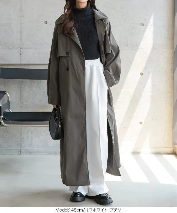 Petitle / プチレ ] 選べる2丈 ダイバー裾ボタン2wayワイドパンツ