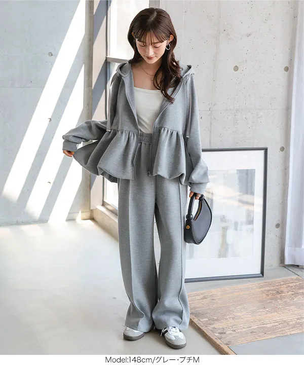 Petitle / プチレ ] 選べる2丈 ダイバー裾ボタン2wayワイド