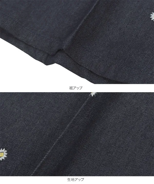 【美品✨ビブパンツ✨レディース L】ESTIVO ナイロン デニム パンツ 2ボタンクロスウエストデニムパンツ | レディースファッション