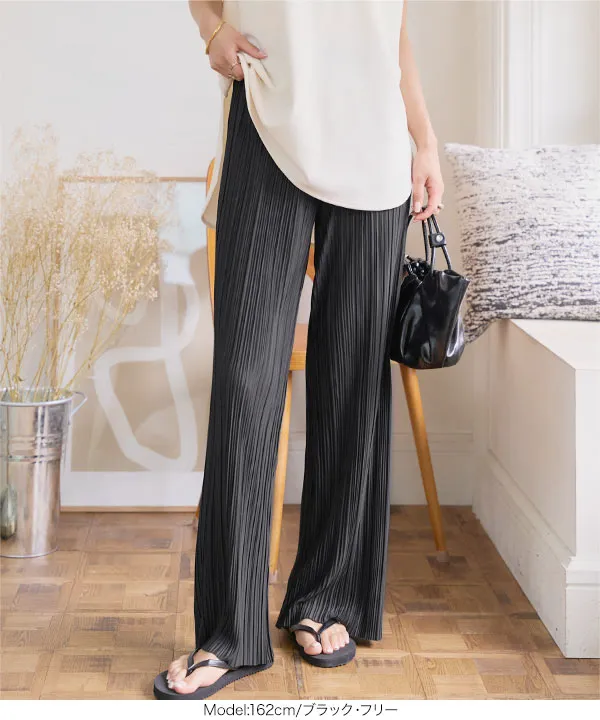 PLEATS PLEASE プリーツワイドパンツ オフホワイト PLEATS PLEASE