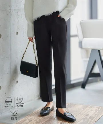 撥水・防汚 ] シワになりにくいテーパードパンツ [M4267] - レディース