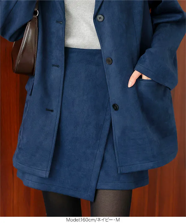 フェイクスエードスコート [M4270]