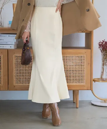 フェイクレザーマーメイドスカート [M4280]