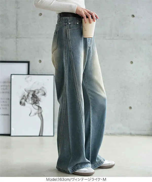 圧倒的着痩せカーブデニムパンツ [M4288] - レディースファッション