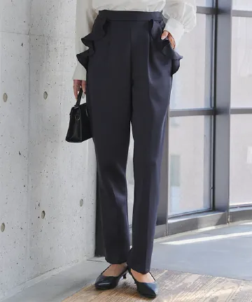 フリルポケットテーパードパンツ [M4291]| 送料無料 1/1(木)12:00~1/5