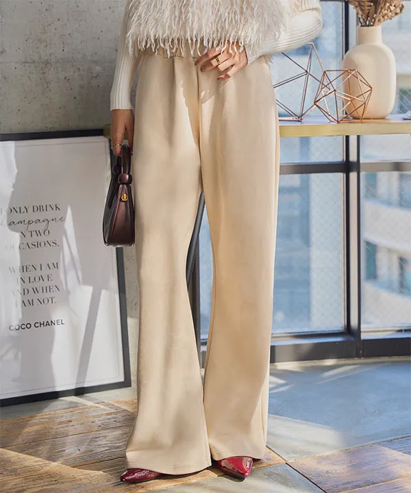 選べる3サイズ錯覚美脚ポンチスエードパンツ [M4292] | 大好評につき