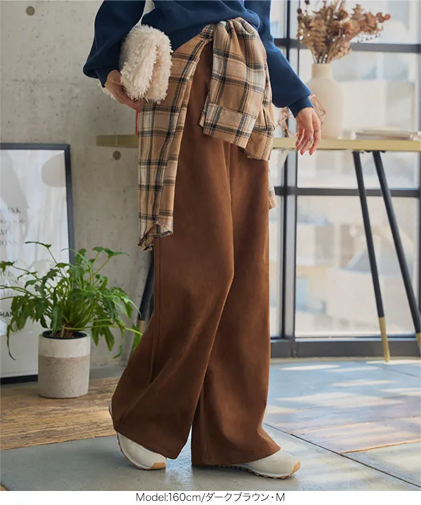 選べる3サイズ錯覚美脚ポンチスエードパンツ [M4292] | 大好評につき