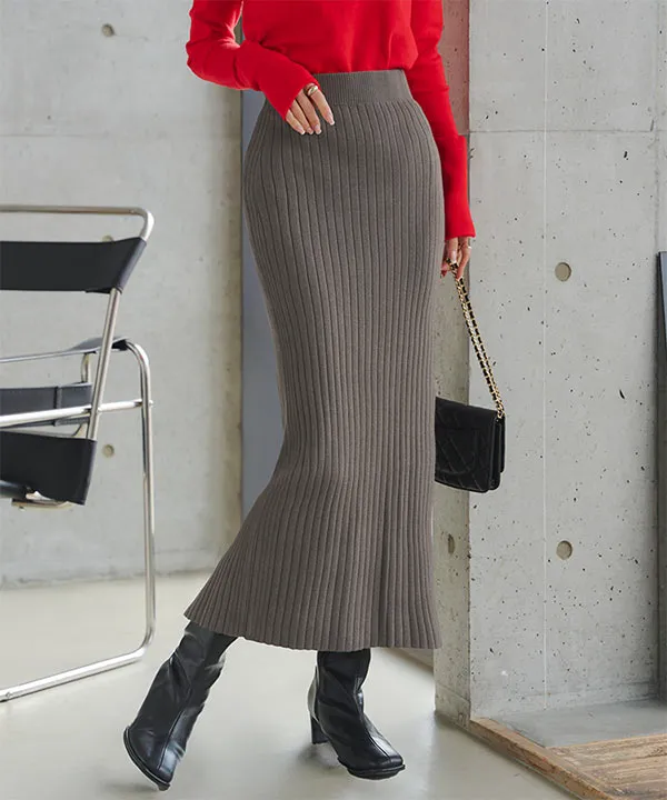 着痩せリブニットスカート [M4296] | 大好評につき送料無料